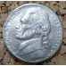 Монета 5 центов 1996 год. США. Джефферсон. Монтичелло.